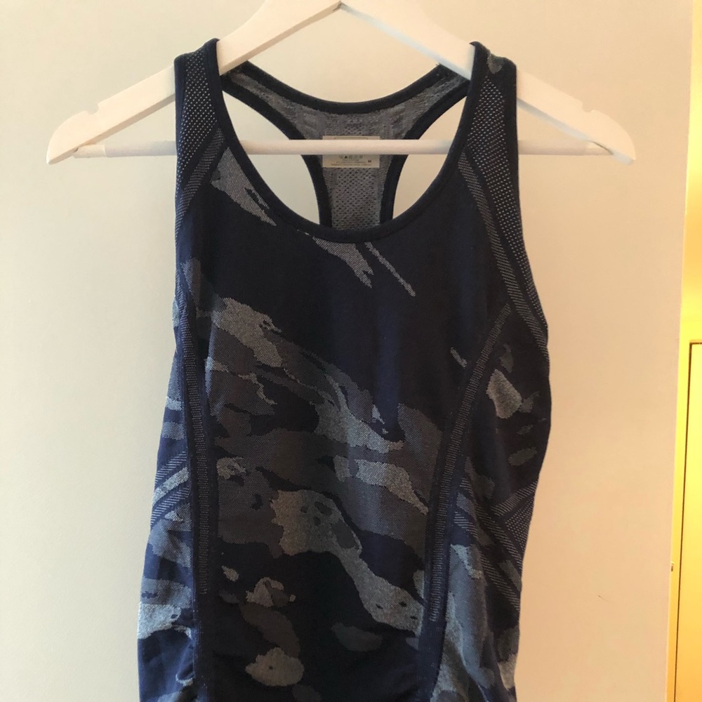 Athleta Navy Camo Tank